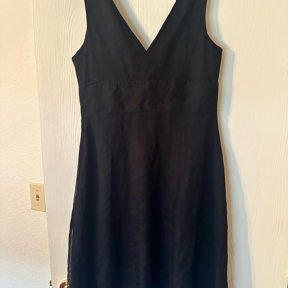 Elegant Black Sleeveless silk J Crew Dress sz 8-10
